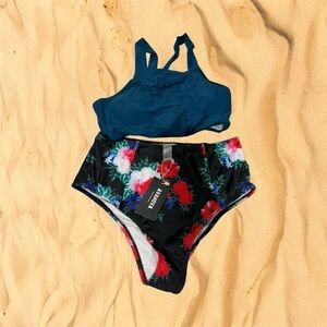 Avanova Women's Bikini Set – High Waist Two-Piece Swimsuit (Size M)